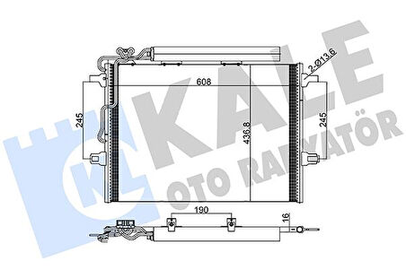 KLIMA RADYATORU MERCEDES W211 S211 C219 KURUTUCULU A2115001154