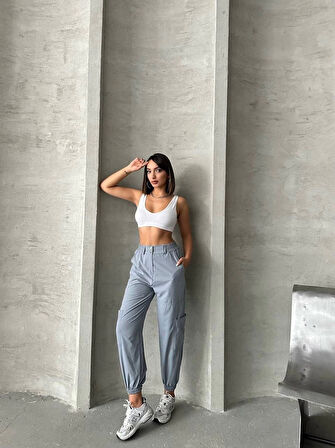 Jogger lastik paça pantolon