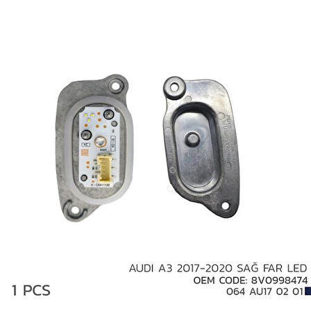 AUDI A3 2017-2020 SAĞ FAR LED MODÜL 850998474 850998474