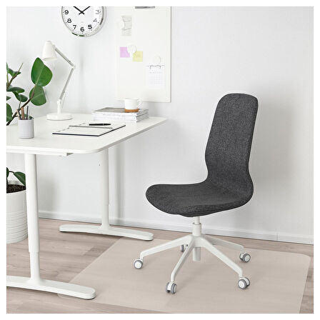 Çalışma sandalyesi, gunnared koyu gri-beyaz, kolçaksız