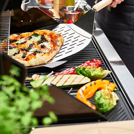 Pizza küreği, paslanmaz çelik-kayın, 57 cm