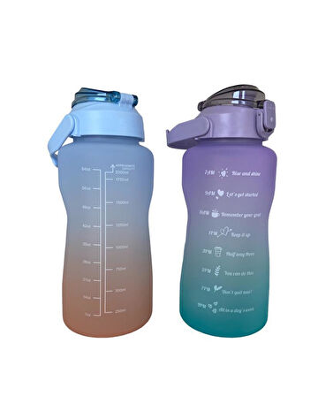 Günlük Motivasyon Su Matarası 2 Litre