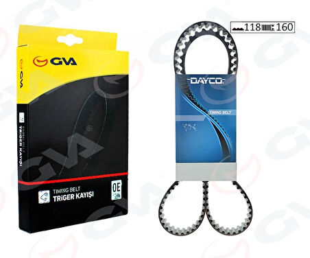 TRİGER KAYIŞI 118X160 PEUGEOT 207-208-308-2008-3008-5008-PART.TEPEE-BERLIN-CELYSEE-C3-C4-DS3-DS4 1 1608887580 9807527380