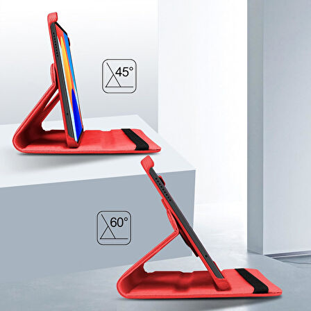 Xiaomi Redmi Pad SE  8.7 Inç ile Uyumlu 360° Dönebilen Standlı Tablet Kılıfı