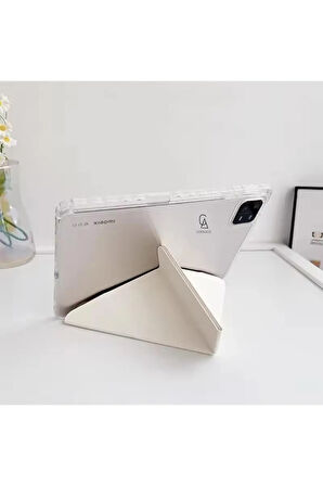 Xiaomi Redmi Pad SE 8.7 inç Uyumlu Kılıf 3 Farklı Stand Kalemlikli Tri Folding Tablet Kılıfı
