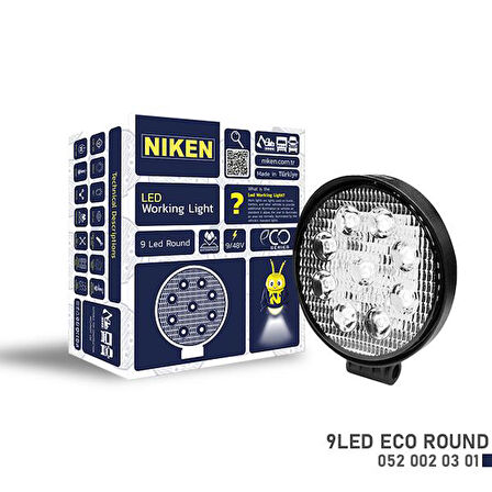 CALISMA LAMBASI ECO 9 LEDLİ YUVARLAK