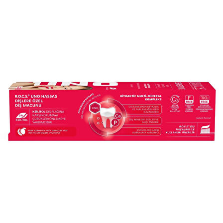R.O.C.S.Uno Sensitive Hassas Dişlere Özel Diş Macunu 60 ml