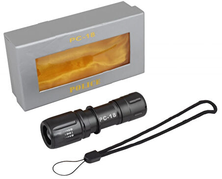 Police Pc-18 Cree Power Led+zoom El Feneri Pilli