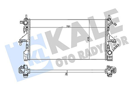 RADYATÖR CITROEN JUMPER-PEUGEOT BOXER MT AL/MKNK 24 MM 1613996180