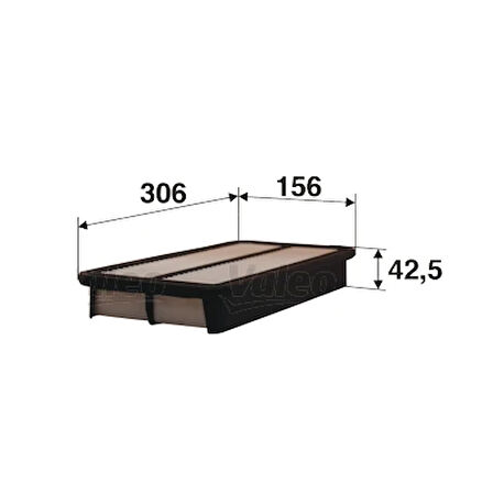 HAVA FİLTRESİ AVENSIS 2.0 D 1999-2003 CAMRY 2.5 56 1988-1991 CARINA 2 2.0 D 1988-1992 X 1780127010 1780164010