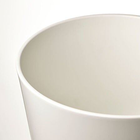 Toprak saksı, beyaz, 32 cm, iç mekan