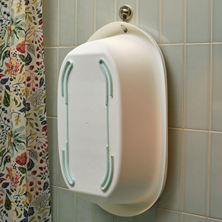 Bebek küveti, beyaz-turkuaz, 71x43x24 cm