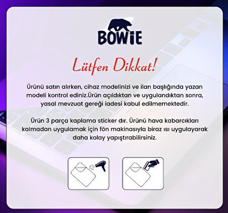 Apple İphone 13 full kaplama koruma sticker kılıfsız kullanım çizilme önleyici BAYRAK 1