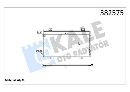 HONDA CIVIC 10 FC 1.6İ-DTEC 2016 KURUTUCU İLE BRAZING AL/AL 675103761012 KLİMA RADYATÖRÜ 80100TGNG01