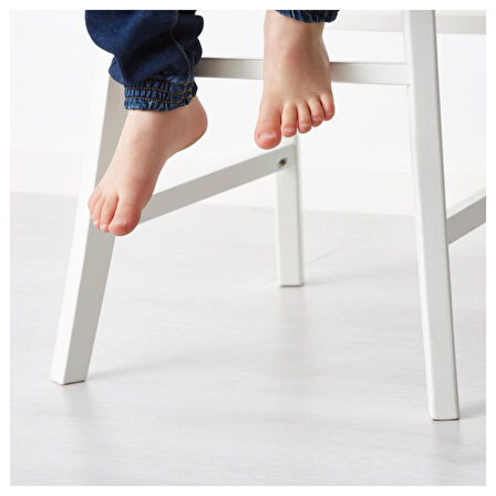 Çocuk sandalyesi, beyaz, 77 cm