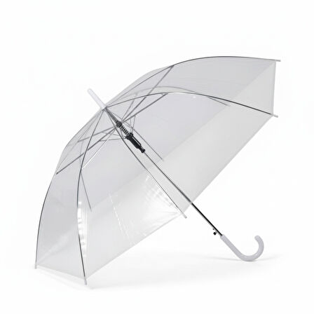 Monica Şeffaf Şemsiye Otomatik Açılır Mekanizmalı 70x85 cm - Modern, Şık ve Dayanıklı Tasarım