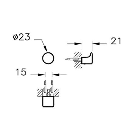 VitrA Eternity A4488326 Kanca Askı Bakır
