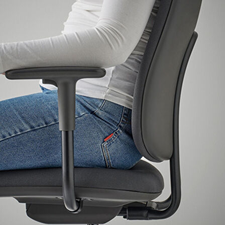 Çalışma sandalyesi, grasnas koyu gri