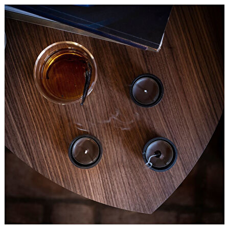 Kokulu tealight mum, kahverengi, 3.5 saat, deri̇ & vani̇lya