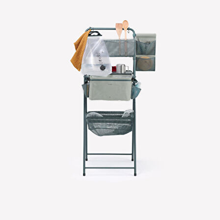 Portatif Kamp Lavabosu - Kirli Su Haznesi - Çok Gözlü