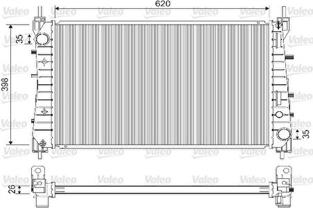RADYATÖR FIAT LINEA MULTIJET 1.3 1.6 D- T-JET 1.4 51785217
