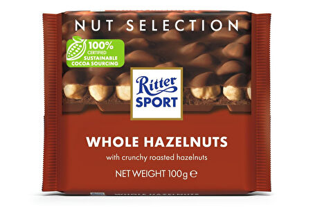 Ritter Sport Tane Fındıklı Sütlü Çi̇kolata 100 Gr