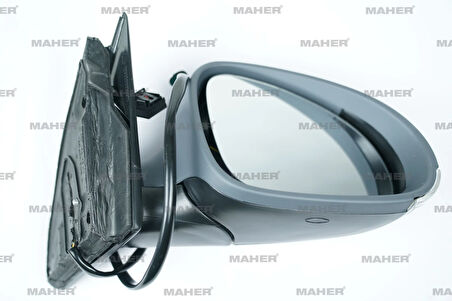 AYNA DIŞ DİKİZ PASSAT 2005-2010 ELEKTRİKLİ, ISITMALI, SİNYALLİ, ASTARLI SAĞ 3C1857508DM9B9