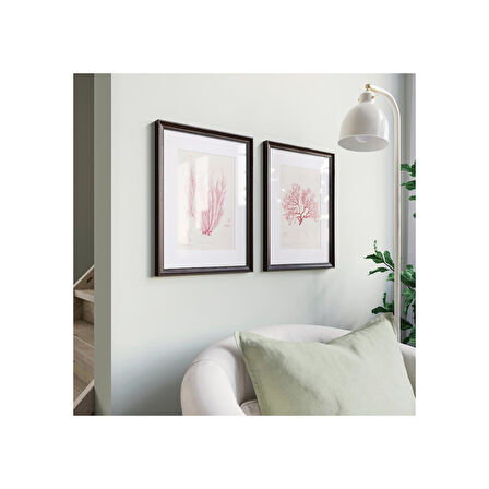 Ahşap çerçeve, meşe görünümlü koyu kahve, 30x40 cm