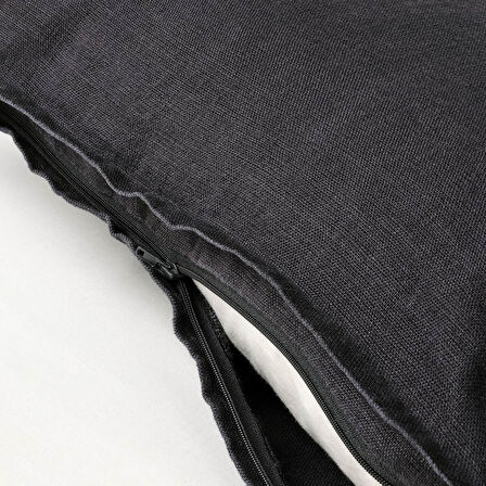 Kırlent kılıfı, siyah, 50x50 cm