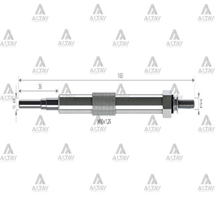 KIZDIRMA BUJİSİ (ISITMA) COROLLA 2007-2013 / YARIS 1.4 D-4D / MINI ONE D 115. 19850 0W010 (10 ADET)