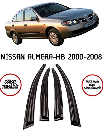 Balp Nissan Almera Hb Cam Rüzgarlığı 4lü 2000-2008 Arası