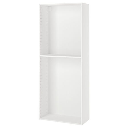 Mutfak boy dolabı iskeleti, beyaz, 80x37x200 cm