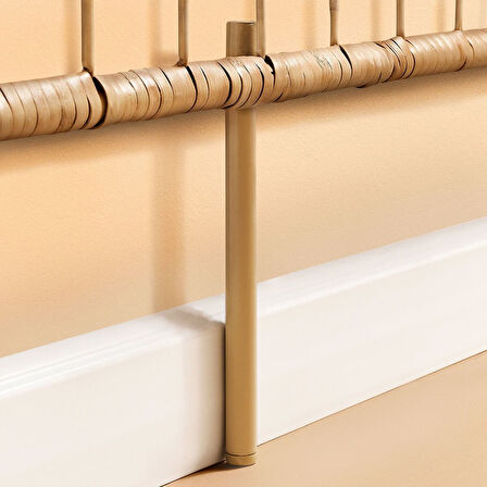 Yatak başı, rattan, el yapımı