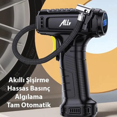 120w Digital kablosuz araç kompresörü lastik şişirme pompası Çok hızlı şişirme araba tır kamyon için
