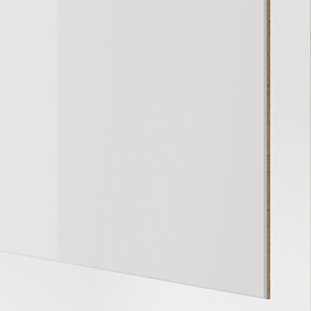 PAX sürgü kapaklı gardırop, beyaz-açık gri, 150x66x236 cm