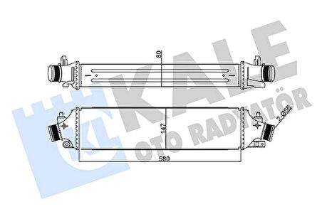 TURBO RADYATÖRÜ İNTERCOOLER ALFA ROMEO GIULIETTA 2010-2020 1.4 TB 1.8 TB 2.0 JTDM 50514486