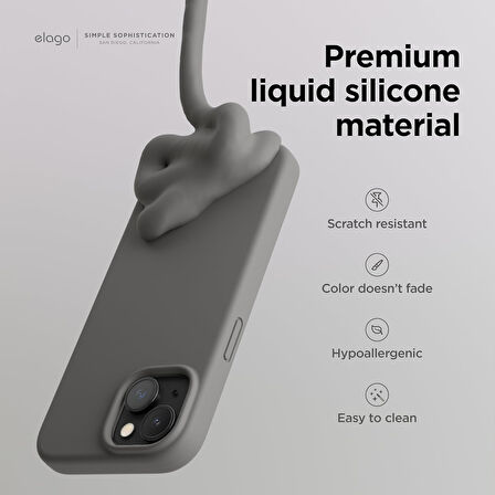 Apple iPhone 15 ile Uyumlu Telefon Kılıfı Kadife Iç Yüzey Soft Tasarım Lansman Kılıf