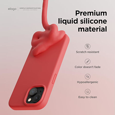 Apple iPhone 15 ile Uyumlu Telefon Kılıfı Kadife Iç Yüzey Soft Tasarım Lansman Kılıf