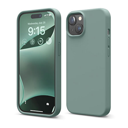 Apple iPhone 15 ile Uyumlu Telefon Kılıfı Kadife Iç Yüzey Soft Tasarım Lansman Kılıf