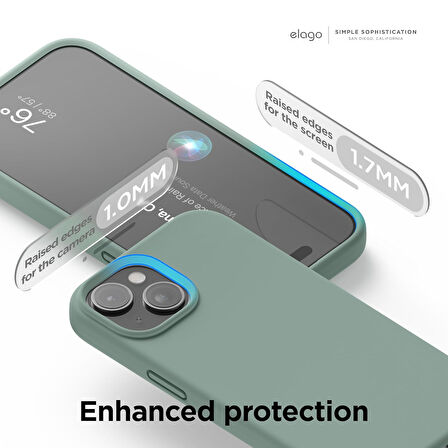 Apple iPhone 15 ile Uyumlu Telefon Kılıfı Kadife Iç Yüzey Soft Tasarım Lansman Kılıf