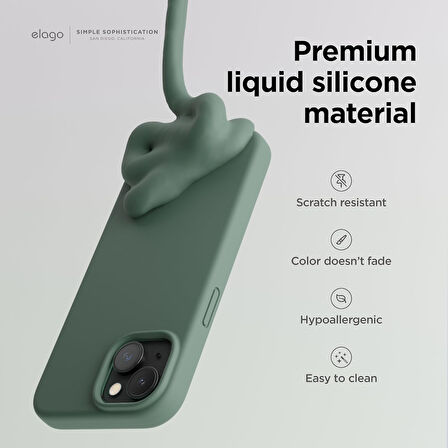 Apple iPhone 15 ile Uyumlu Telefon Kılıfı Kadife Iç Yüzey Soft Tasarım Lansman Kılıf