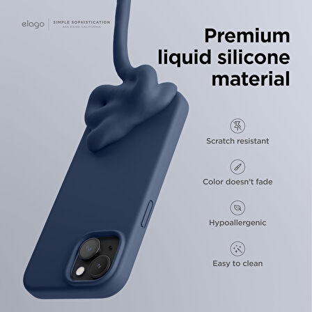 Apple iPhone 15 ile Uyumlu Telefon Kılıfı Kadife Iç Yüzey Soft Tasarım Lansman Kılıf