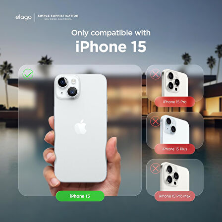 Apple iPhone 15 ile Uyumlu Telefon Kılıfı Kadife Iç Yüzey Soft Tasarım Lansman Kılıf