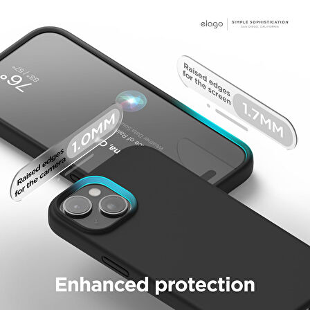 Apple iPhone 15 ile Uyumlu Telefon Kılıfı Kadife Iç Yüzey Soft Tasarım Lansman Kılıf