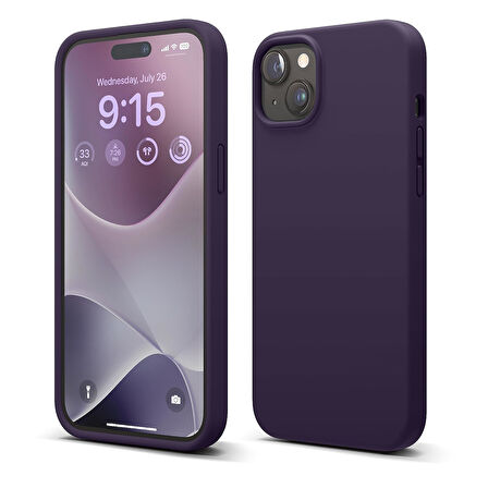 Apple iPhone 15 Plus ile Uyumlu Telefon Kılıfı Kadife Iç Yüzey Soft Tasarım Lansman Kılıf