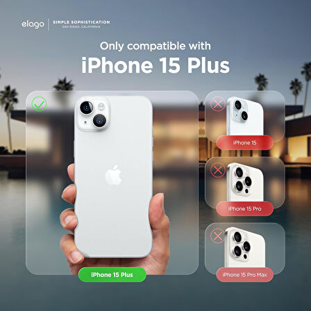 Apple iPhone 15 Plus ile Uyumlu Telefon Kılıfı Kadife Iç Yüzey Soft Tasarım Lansman Kılıf