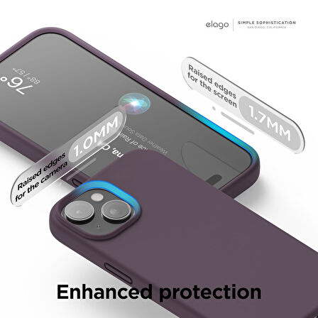 Apple iPhone 15 Plus ile Uyumlu Telefon Kılıfı Kadife Iç Yüzey Soft Tasarım Lansman Kılıf