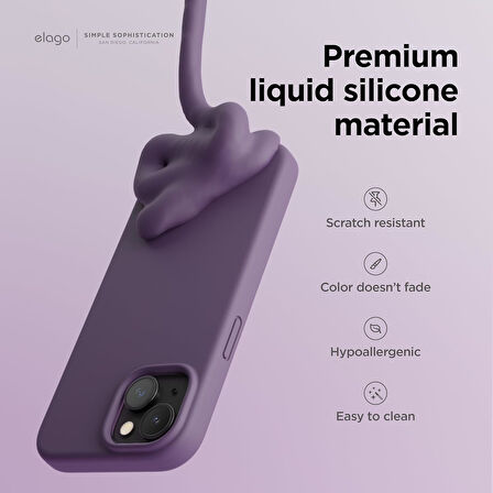 Apple iPhone 15 Plus ile Uyumlu Telefon Kılıfı Kadife Iç Yüzey Soft Tasarım Lansman Kılıf