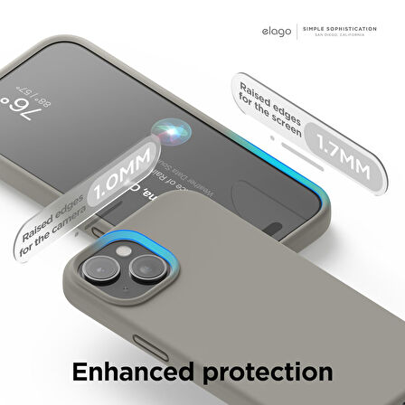 Apple iPhone 15 Plus ile Uyumlu Telefon Kılıfı Kadife Iç Yüzey Soft Tasarım Lansman Kılıf