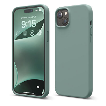 Apple iPhone 15 Plus ile Uyumlu Telefon Kılıfı Kadife Iç Yüzey Soft Tasarım Lansman Kılıf